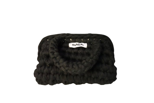 Clutch with Handles - Black