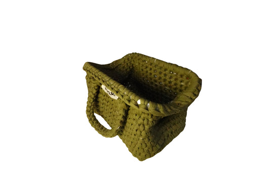 Clutch with handles - Olive